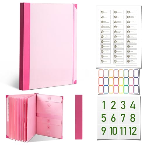 Projektmappe Kunststoffhüllenmappe A4, Taschenordner Ziehharmonika Aktentasche, Aufbewahrungs- und Organisationsmappe Projektmappe Kunststoffhüllenmappe A4, Taschenordner Ziehharmonika Aktentasche, Aufbewahrungs- und Organisationsmappe von LOJAX