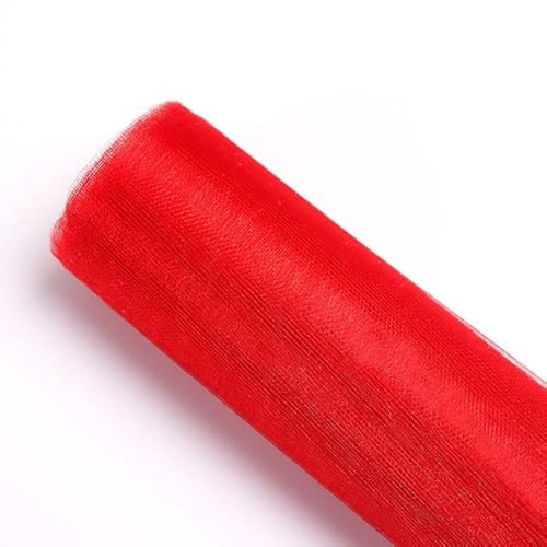 5m 10 m Tüll Rollkristall Stoff Organza Tüll Roll Spool Hochzeit Dekoration Geburtstagsfeier Kinder Babyparty Hochzeitsdekorationen rot, 48 cm x 5m 5m 10 m Tüll Rollkristall Stoff Organza Tüll Roll Spool Hochzeit Dekoration Geburtstagsfeier Kinder Babyparty Hochzeitsdekorationen rot, 48 cm x 5m von LOKAXXZU