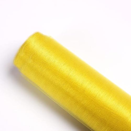 5m 10m Tüll Rollkristall Stoff Organza Tüll Roll Spool Hochzeit Dekoration Geburtstagsfeier Babyparty Weihnachtsdekoration-gelb, 48 cm x 10m 5m 10m Tüll Rollkristall Stoff Organza Tüll Roll Spool Hochzeit Dekoration Geburtstagsfeier Babyparty Weihnachtsdekoration-gelb, 48 cm x 10m von LOKAXXZU