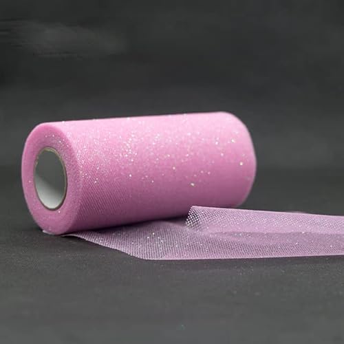 Tulle Roll 100 Yards 15 cm Organza Stoff Hochzeit Dekor Weiße Babyparty Tüll Dekoration Roll Party und Events Engagement-D10-25yard Pink Tulle Roll 100 Yards 15 cm Organza Stoff Hochzeit Dekor Weiße Babyparty Tüll Dekoration Roll Party und Events Engagement-D10-25yard Pink von LOKAXXZU