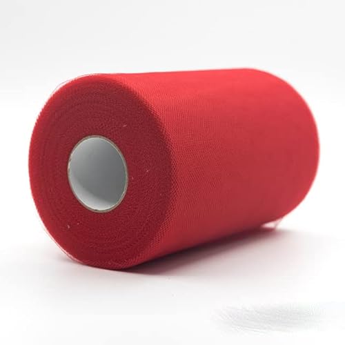 Tulle Roll 100 Yards 15 cm Organza Stoff Hochzeit Dekor Weiße Babyparty Tüll Dekoration Roll Party und Veranstaltungen Engagement-17Red Tulle Roll 100 Yards 15 cm Organza Stoff Hochzeit Dekor Weiße Babyparty Tüll Dekoration Roll Party und Veranstaltungen Engagement-17Red von LOKAXXZU