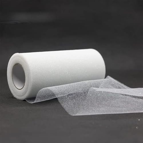 Tulle Roll 100 Yards 15 cm Organza Stoff Hochzeit Dekor Weiße Babyparty Tüll Dekoration Roll Party und Veranstaltungen Engagement-D01-25yard Weiß Tulle Roll 100 Yards 15 cm Organza Stoff Hochzeit Dekor Weiße Babyparty Tüll Dekoration Roll Party und Veranstaltungen Engagement-D01-25yard Weiß von LOKAXXZU
