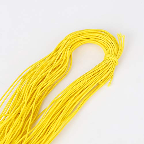 LOKIH Nähgarn Für Eine Vielzahl Ultrafeines Elastisches Band 1 mm Dünnes Gummiband Farbe Elastisches Seil,Gelb von LOKIH