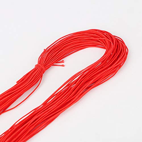 LOKIH Nähgarn Für Eine Vielzahl Ultrafeines Elastisches Band 1 mm Dünnes Gummiband Farbe Elastisches Seil,Rot von LOKIH