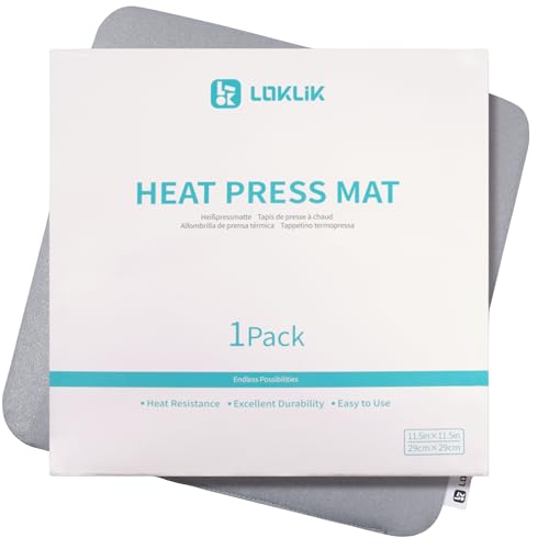 LOKLiK Heißpressmatte 29,21 x 29,21 cm für präzise Wärmeübertragungen, Vinyl- und Sublimationsprojekte LOKLiK Heißpressmatte 29,21 x 29,21 cm für präzise Wärmeübertragungen, Vinyl- und Sublimationsprojekte von LOKLIK