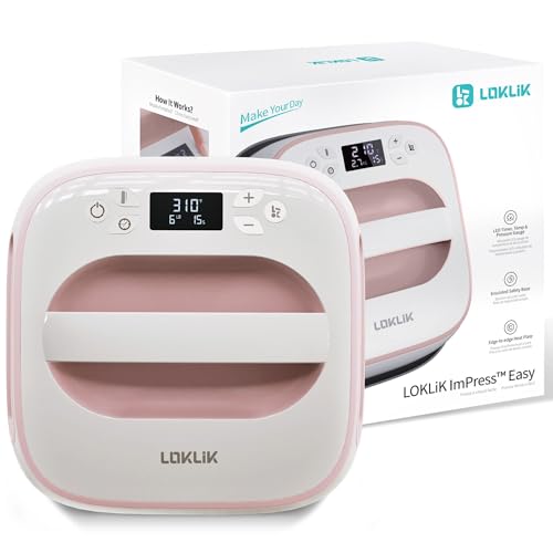 LOKLiK Easy Heat Press – Kompakte Transferpresse für Textilien, T-Shirts, Taschen und mehr – Präzise Temperaturkontrolle – Ideal für DIY-Projekte, Hobbyanwender und kleine Unternehmen LOKLiK Easy Heat Press – Kompakte Transferpresse für Textilien, T-Shirts, Taschen und mehr – Präzise Temperaturkontrolle – Ideal für DIY-Projekte, Hobbyanwender und kleine Unternehmen von LOKLIK