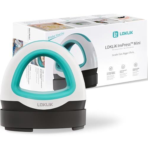 LOKLiK Mini Heat Press Heizpresse, kompakt, zum Aufbügeln, Textildruck ompakte Transferpresse für Textilien, T-Shirts, Taschen und mehr - Ideal für DIY-Projekte, Hobbyanwender und kleine Unternehmen LOKLiK Mini Heat Press Heizpresse, kompakt, zum Aufbügeln, Textildruck ompakte Transferpresse für Textilien, T-Shirts, Taschen und mehr - Ideal für DIY-Projekte, Hobbyanwender und kleine Unternehmen von LOKLIK