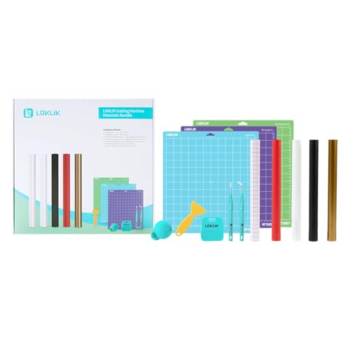 LOKLiK Starter Pack für iCraft – Vinyl-Bundle mit Permanent Adhesive Vinyl, Weißem Heat Transfer Vinyl, Transfer Tape, Weeding Tools und Schneidematten für DIY & Custom Projekte LOKLiK Starter Pack für iCraft – Vinyl-Bundle mit Permanent Adhesive Vinyl, Weißem Heat Transfer Vinyl, Transfer Tape, Weeding Tools und Schneidematten für DIY & Custom Projekte von LOKLIK
