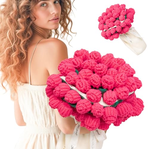 LOKOZ Häkelblumen Rosenstrauß Decke - Geburtstagsgeschenke für Frauen Mama Schwester Frau Konservierte Blumen für immer romantisch für Geburtstag Hochzeit Valentinstag Home Decor 63 Zoll LOKOZ Häkelblumen Rosenstrauß Decke - Geburtstagsgeschenke für Frauen Mama Schwester Frau Konservierte Blumen für immer romantisch für Geburtstag Hochzeit Valentinstag Home Decor 63 Zoll von LOKOZ