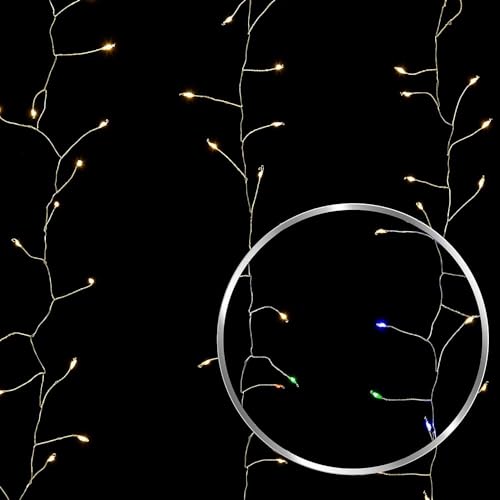 LOLAhome LED-Weihnachtsvorhang mit 360 Micro-LED-Lichtern, warm, mehrfarbig, für Innen und Außen, 120 cm LOLAhome LED-Weihnachtsvorhang mit 360 Micro-LED-Lichtern, warm, mehrfarbig, für Innen und Außen, 120 cm von LOLAhome