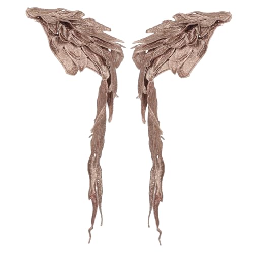 LOLIPPYY 1 Paar Engelsflügel-applikation - Bestickte Flügel-applikation Aus Spitze Für Kostüme, Damen, Diy, Hochzeitskleid, Accessoire, Halloween, Cosplay LOLIPPYY 1 Paar Engelsflügel-applikation - Bestickte Flügel-applikation Aus Spitze Für Kostüme, Damen, Diy, Hochzeitskleid, Accessoire, Halloween, Cosplay von LOLIPPYY