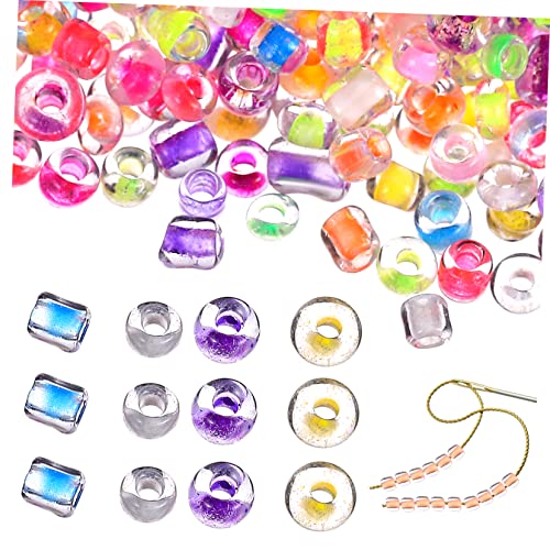 LOLIPPYY 1 Packung Leuchtende Perlen Fluoreszierende Bastelperlen für Schmuck Armbänder Schlüsselanhänger DIY Projekte Bunten Farben für Kreative Bastelideen von LOLIPPYY