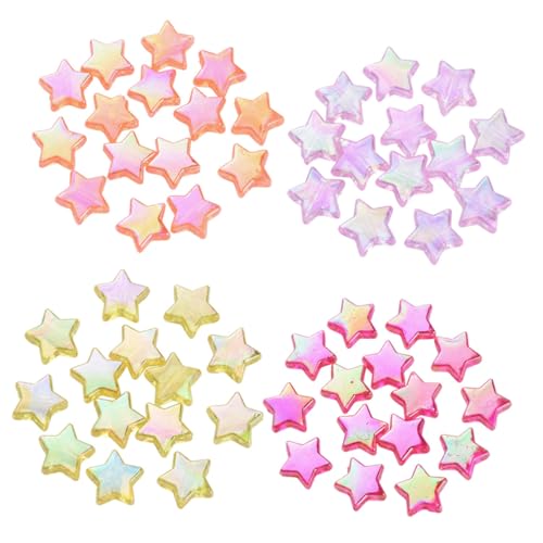 LOLIPPYY 1 Pentagramm-perlen Strass-abstandsperlen Form Abstandshalter Spacer Perlen Facettiert Stern Groß Schmuck Perlen Zum Basteln Perlen Für Armbänder Diy-perlen Acryl von LOLIPPYY