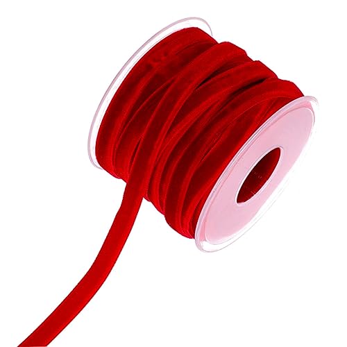 LOLIPPYY 1 Rolle 20 Geschenkverpackungsband Bänder für Handwerk Rot Stoff Samtband wickeln Burgund geschenkband geschenkeband Band für Urlaubspakete Band für Kopfbedeckungen present ribbon LOLIPPYY 1 Rolle 20 Geschenkverpackungsband Bänder für Handwerk Rot Stoff Samtband wickeln Burgund geschenkband geschenkeband Band für Urlaubspakete Band für Kopfbedeckungen present ribbon von LOLIPPYY