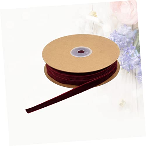 LOLIPPYY 1 Rolle Breites Unelastisches Flocking Band für Diy Geschenkverpackung und Dekoration für Hochzeiten Partys und Handwerksprojekte Weinrot LOLIPPYY 1 Rolle Breites Unelastisches Flocking Band für Diy Geschenkverpackung und Dekoration für Hochzeiten Partys und Handwerksprojekte Weinrot von LOLIPPYY