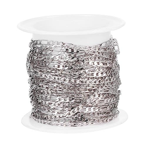 LOLIPPYY 1 Rolle DIY Kupferkette für Schmuckherstellung Glatte Vielseitige Halskettenkette für Handgemachte Schmuckprojekte Zubehör für Kettenbasteln Delicate Link Chain von LOLIPPYY