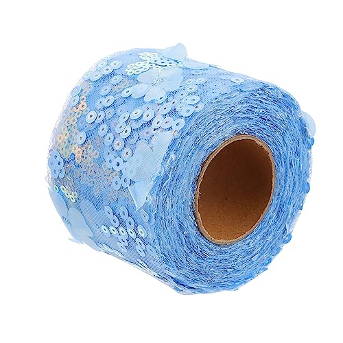 LOLIPPYY 1 Rolle Dekoratives Tüllband Seidenband Blumenmuster Hochzeitsband Quaste Nummer Rotes Band Partyraumdekoration Ästhetische Weihnachtsbänder von LOLIPPYY