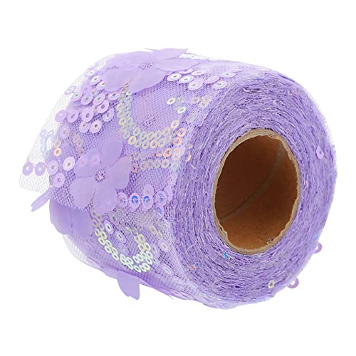 LOLIPPYY 1 Rolle Dekoratives Tüllgewebe Dekoration sticken Blumen- Chiffon Organza Hochzeitsdeko seidenband dekoartikel haarreife stich dekoratives Band Schleife DIY Band Polyester Lavender LOLIPPYY 1 Rolle Dekoratives Tüllgewebe Dekoration sticken Blumen- Chiffon Organza Hochzeitsdeko seidenband dekoartikel haarreife stich dekoratives Band Schleife DIY Band Polyester Lavender von LOLIPPYY