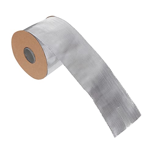 LOLIPPYY 1 Rolle Gold- und Silberzwiebelband Garnband Schleife Bänder zum Verpacken seidenband ribbon weihnachtadeko bastelzeug geschenkband Wickelband Fleckband metallische Linie Silver von LOLIPPYY