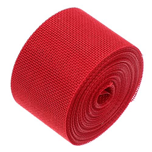 LOLIPPYY 1 Rolle Gurtbandimitat aus Leinen seidenband ribbon Blumenband textilklebeband Geschenkboxband Streifen goldenes Satinband wickeln Stoff dekoratives Band Straußbänder betäuben rot LOLIPPYY 1 Rolle Gurtbandimitat aus Leinen seidenband ribbon Blumenband textilklebeband Geschenkboxband Streifen goldenes Satinband wickeln Stoff dekoratives Band Straußbänder betäuben rot von LOLIPPYY