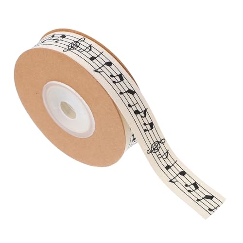 LOLIPPYY 1 Rolle Musik Baumwollband Bedrucktes Ripsband für DIY Projekte Partydekoration und Blumenverpackung LOLIPPYY 1 Rolle Musik Baumwollband Bedrucktes Ripsband für DIY Projekte Partydekoration und Blumenverpackung von LOLIPPYY