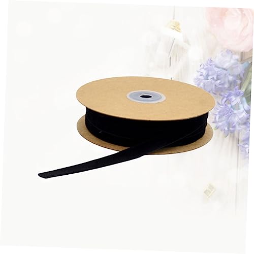 LOLIPPYY 1 Rolle Unelastisches Samtband Flockband für Diy Dekoration Bastelbedarf und Kleidung Schwarz von LOLIPPYY