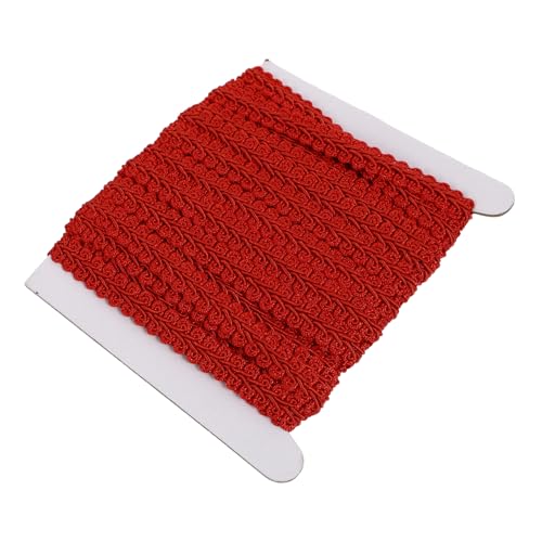 LOLIPPYY 1 Rolle wellige Spitze Kurzwaren mit Fransen Stoffbesatz Zierleiste Dekorative Verkleidungen geflochten gardinen Zierband nähen Gimpengeflecht trimmen Polyester rot LOLIPPYY 1 Rolle wellige Spitze Kurzwaren mit Fransen Stoffbesatz Zierleiste Dekorative Verkleidungen geflochten gardinen Zierband nähen Gimpengeflecht trimmen Polyester rot von LOLIPPYY