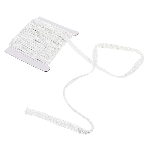 LOLIPPYY 1 Rolle wellige Spitze Zopfbandbesatz Randband Vorhangkanten Stoffkante dekorativer Zopfbesatz Polstergeflecht Vorhang zum Nähen Zierband nähen Polyester Weiß LOLIPPYY 1 Rolle wellige Spitze Zopfbandbesatz Randband Vorhangkanten Stoffkante dekorativer Zopfbesatz Polstergeflecht Vorhang zum Nähen Zierband nähen Polyester Weiß von LOLIPPYY