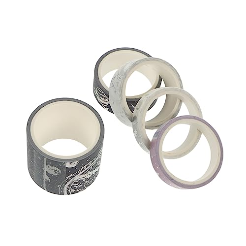 LOLIPPYY 1 Rollen Handbuch und Klebeband bedruckte Klebebänder dekorative Klebebänder Washi Tape Bastelband Mehrzweck-Washi-Tape Planer Tape DIY -Band Scrapbook-Bänder Flüsterpapier Violett von LOLIPPYY