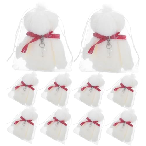 LOLIPPYY 1 Satz Bären Sie Handtuchschlüsselkette Abschluss Stofftiere Babyparty-souvenirs Taufgeschenke Für Mädchen Schlüsselanhänger Für Die Babyparty Gastgeschenke Zur Taufe Zinklegierung von LOLIPPYY