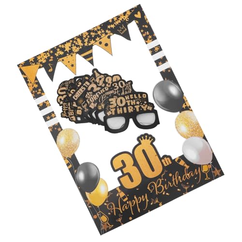 LOLIPPYY 1 Satz Geburtstagspapiergläser Partypapiergläser Party Neuheit Geburtstagsbrille Lustige Fotoautomaten Requisiten Geburtstagsparty-brillenpapier Party-brillengestell von LOLIPPYY