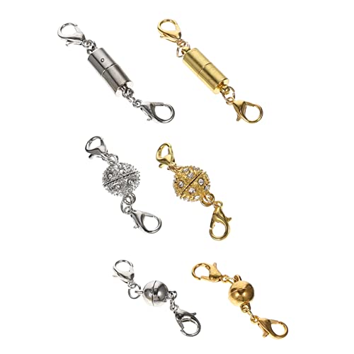 LOLIPPYY 1 Satz Magnetische Und Armbandschließe Langlebig Und Diy Schmuckprojekte Mit Magnetischem Verschluss Für Armbänder 6 Paare von LOLIPPYY