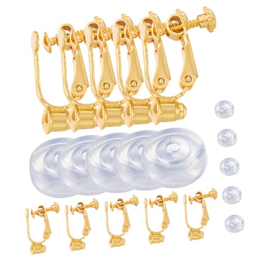 LOLIPPYY 1 Satz Ohrclip-Adapter Silber Clip-on-Ohrring-Adapter Ohrring-Konverter clipsohrringe clip earrings Teile zur Herstellung von Ohrringen DIY-Zubehör für Ohrringe Kieselgel Golden LOLIPPYY 1 Satz Ohrclip-Adapter Silber Clip-on-Ohrring-Adapter Ohrring-Konverter clipsohrringe clip earrings Teile zur Herstellung von Ohrringen DIY-Zubehör für Ohrringe Kieselgel Golden von LOLIPPYY