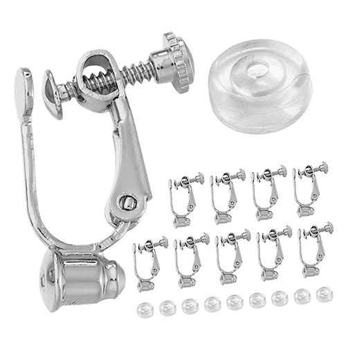 LOLIPPYY 1 Satz Ohrclip-Adapter clipsohrringe clip earrings Ohrhaken für die Schmuckherstellung Ohrclips-Ergebnisse ohrring zubehör selber machen Basis für DIY-Ohrringe Kieselgel Silver LOLIPPYY 1 Satz Ohrclip-Adapter clipsohrringe clip earrings Ohrhaken für die Schmuckherstellung Ohrclips-Ergebnisse ohrring zubehör selber machen Basis für DIY-Ohrringe Kieselgel Silver von LOLIPPYY