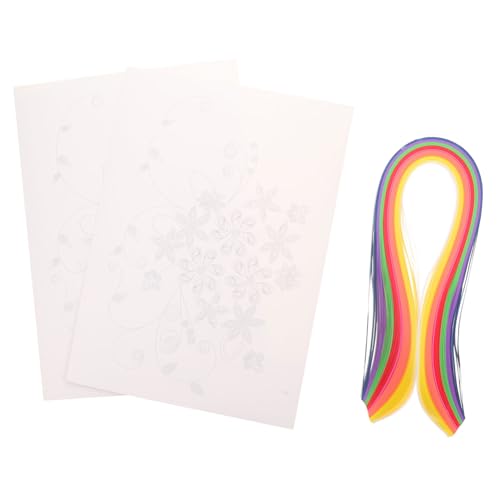 LOLIPPYY 1 Satz Papier Quilling Set für Bastelprojekte mit Verschiedenen Papierstreifen für Anfänger und Profis Vielseitig Einsetzbar für Diy Dekorationen und von LOLIPPYY