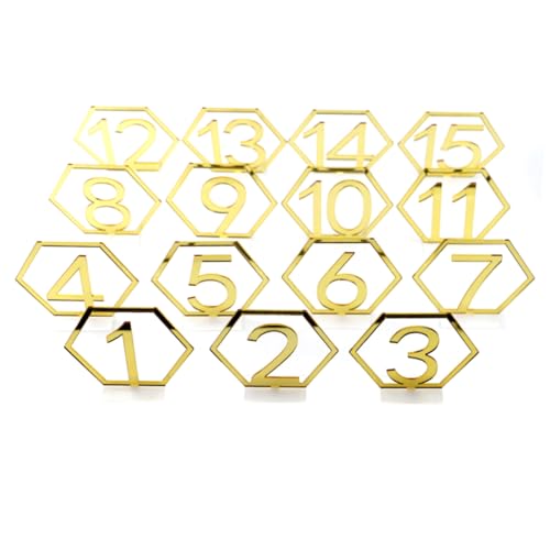 LOLIPPYY 1 Satz Tischkarte zur Hochzeit Zahlen Inhaber Festzelt Dekorationen Hochzeitsmittelstücke für Tische hochzeitsdeko Tischnummern Dekoration hohle Tischnummern Golden LOLIPPYY 1 Satz Tischkarte zur Hochzeit Zahlen Inhaber Festzelt Dekorationen Hochzeitsmittelstücke für Tische hochzeitsdeko Tischnummern Dekoration hohle Tischnummern Golden von LOLIPPYY
