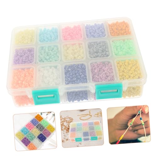 LOLIPPYY 1 Schachtel Bunte Glasperlen Box Mix für Schmuckherstellung Kleine Glasperlen Auffädeln DIY Perlen für Armbänder Halsketten und Handgefertigte Accessoires LOLIPPYY 1 Schachtel Bunte Glasperlen Box Mix für Schmuckherstellung Kleine Glasperlen Auffädeln DIY Perlen für Armbänder Halsketten und Handgefertigte Accessoires von LOLIPPYY