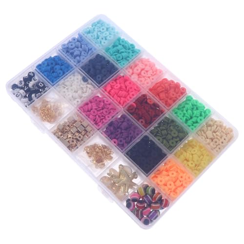 LOLIPPYY 1 Schachtel Bunte Soft Clay Perlen Box DIY Schmuckherstellung Armbänder Halsketten Bastelperlen für Erwachsene Perlen zum Auffädeln und originelles Basteln LOLIPPYY 1 Schachtel Bunte Soft Clay Perlen Box DIY Schmuckherstellung Armbänder Halsketten Bastelperlen für Erwachsene Perlen zum Auffädeln und originelles Basteln von LOLIPPYY