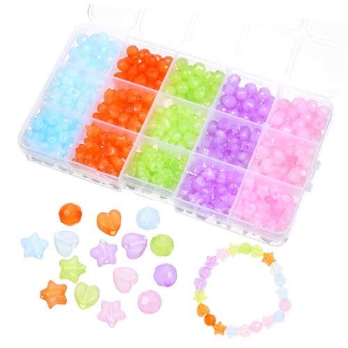 LOLIPPYY 1 Schachtel DIY Schmuckperlen mit Herz Stern Spacer Perlen Lose Bastelperlen für Armband Halskette Glänzende Glasperlen zum Basteln und Kreativen Schmuckdesign LOLIPPYY 1 Schachtel DIY Schmuckperlen mit Herz Stern Spacer Perlen Lose Bastelperlen für Armband Halskette Glänzende Glasperlen zum Basteln und Kreativen Schmuckdesign von LOLIPPYY