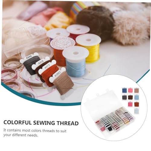 LOLIPPYY 1 Schachtel Farben Stickgarn Kreuzstich Fäden DIY Nähgarn für Handarbeiten Armbänder und Stoffe Buntes Nähgarn für Anfänger und Kreative Bastelprojekte von LOLIPPYY