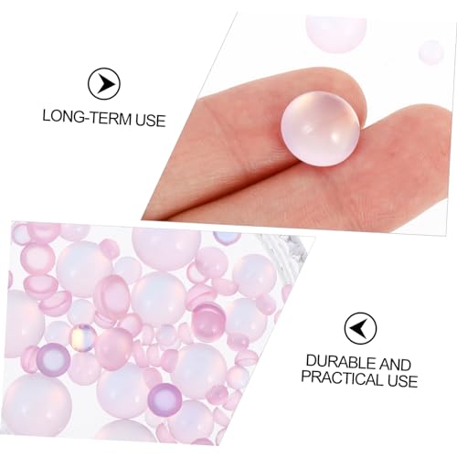 LOLIPPYY 1 Schachtel Manicure Nail Decor Farbige Perlen für Nagelschmuck Praktische Flache Rückseite Vielseitige DIY Nageldekoration für Damen Gesund und Kreativ von LOLIPPYY