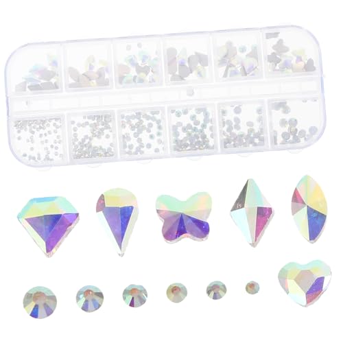 LOLIPPYY 1 Schachtel Nail Art Strasssteine Fächer Ab Glitzersteine Flachboden DIY Maniküre Zubehör Dekoration Langlebig Sicher für Professionelle und Private Nagelkunst LOLIPPYY 1 Schachtel Nail Art Strasssteine Fächer Ab Glitzersteine Flachboden DIY Maniküre Zubehör Dekoration Langlebig Sicher für Professionelle und Private Nagelkunst von LOLIPPYY