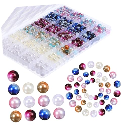 LOLIPPYY 1 Schachtel Perlen für Schmuckherstellung Multigröße mit Farbverlauf Perlen DIY Zubehör für Halsketten Armbänder Damen Schmuckperlen LOLIPPYY 1 Schachtel Perlen für Schmuckherstellung Multigröße mit Farbverlauf Perlen DIY Zubehör für Halsketten Armbänder Damen Schmuckperlen von LOLIPPYY