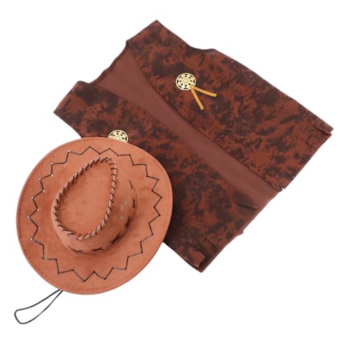 LOLIPPYY 1 Set Cowboy Kostümzubehör Für Männer Western Cowboy -party Kostüm Halloween Hut Für Karneval Und Maskeradepartys LOLIPPYY 1 Set Cowboy Kostümzubehör Für Männer Western Cowboy -party Kostüm Halloween Hut Für Karneval Und Maskeradepartys von LOLIPPYY