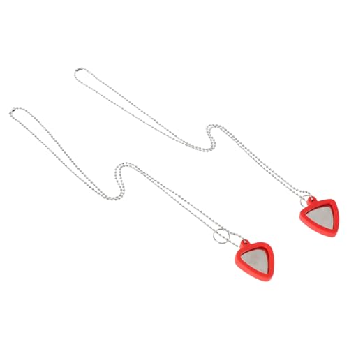 LOLIPPYY 1 Set Gitarrenplektrum Halskette Gitarrenplektrum Halter Halskette Für Bassgitarrenplektren Gitarren Halskette Metall Rot von LOLIPPYY
