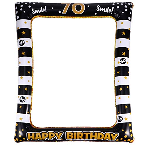 LOLIPPYY 1 Stück Aufblasbarer Bilderrahmen Geburtstagsdekoration Fotorahmen Zum 70. Geburtstag Stütze Party Selfie-Requisiten Für Geburtstagsfeiern Geburtstag Fotobox Ruhestand Plastik LOLIPPYY 1 Stück Aufblasbarer Bilderrahmen Geburtstagsdekoration Fotorahmen Zum 70. Geburtstag Stütze Party Selfie-Requisiten Für Geburtstagsfeiern Geburtstag Fotobox Ruhestand Plastik von LOLIPPYY