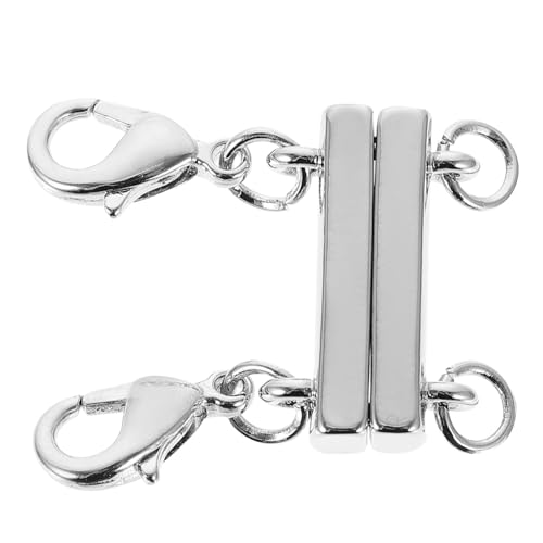 LOLIPPYY 1 Stück Kettengliederschnalle Für Verbinder Schmuck Layering-halskettenverschluss Schlüssel Geschichtet Schließe Halskette Abstandshalter Verriegelung Schichtung Silver Kupfer von LOLIPPYY