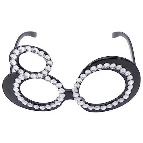 LOLIPPYY 1 Stück Lustige Zahlenbrillen für Geburtstagsfeiern Dekorative Partybrillen Requisiten für Fotos Stilvolle Geburtstagsfeier Gadgets Kreative Accessoires für Unvergessliche Feiern von LOLIPPYY
