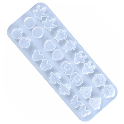 LOLIPPYY 1 Stück Mini Silikon Ohrringform DIY Gießform für Einzigartige Kristall Earrings nicht Klebend Leicht zu Entformen Reinigen für Kreative Bastelprojekte von LOLIPPYY