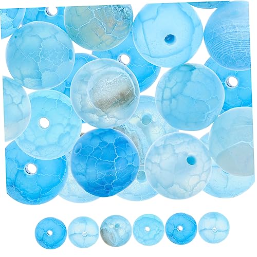 LOLIPPYY 1 gefrostete Achatperlen Perlen für die Herstellung von Armbändern Perlen für Schmuckhersteller runden gemstone beads wohnungseinrichtung DIY-Perlen Abstandsperle Stein Achat Blue LOLIPPYY 1 gefrostete Achatperlen Perlen für die Herstellung von Armbändern Perlen für Schmuckhersteller runden gemstone beads wohnungseinrichtung DIY-Perlen Abstandsperle Stein Achat Blue von LOLIPPYY